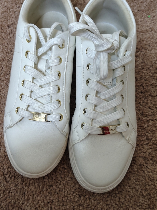 Aldo Shoes - ALDO White Lace-Up Sneakers